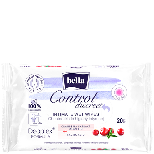 Bella Control Discreet chusteczki do higieny intymnej