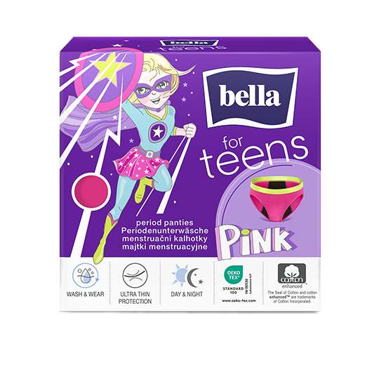 WIELORAZOWE MAJTKI MENSTRUACYJNE BELLA FOR TEENS