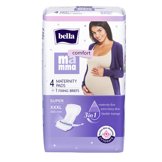 BELLA MAMMA COMFORT MATERNITY PADS SUPER + 1 PAIR OF BRIEFS 