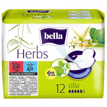 Bella Herbs sanitary pads with linden flower