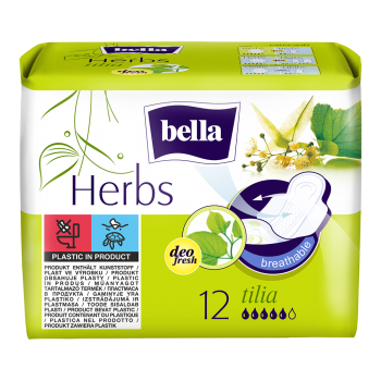 Дамски превръзки Bella Herbs с цвят липа