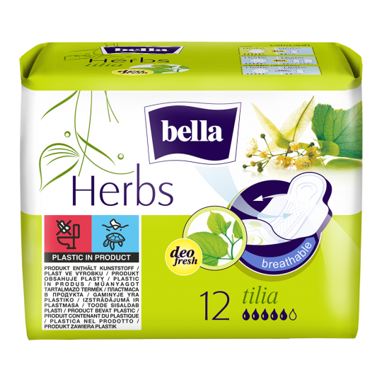 Podpaski Bella Herbs z kwiatem lipy