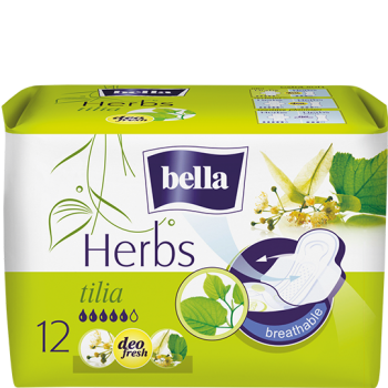 Bella Herbs absorbante igienice cu extract de floare de tei