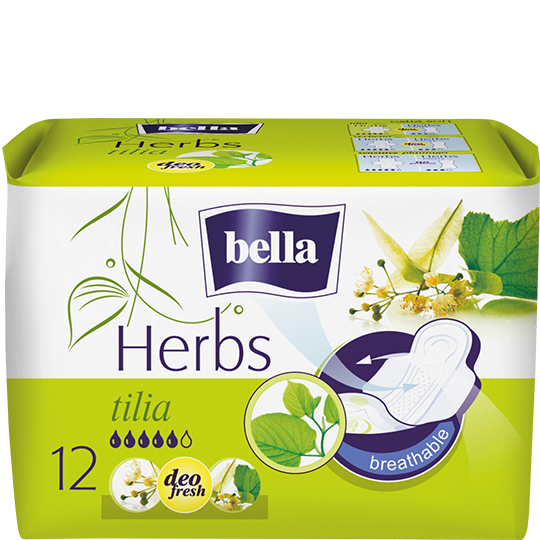 Bella Herbs absorbante igienice cu extract de floare de tei