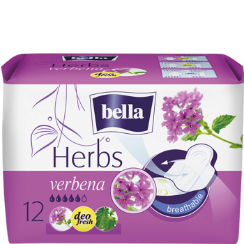 Bella Herbs sanitary pads with verbena