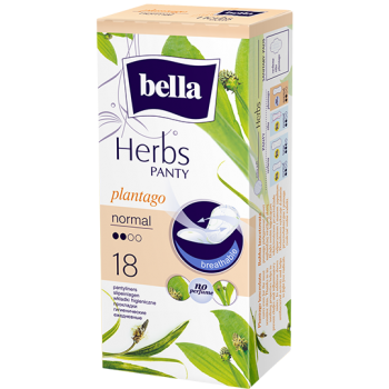 Bella Herbs pantyliners with narrowleaf plantain extract – normal