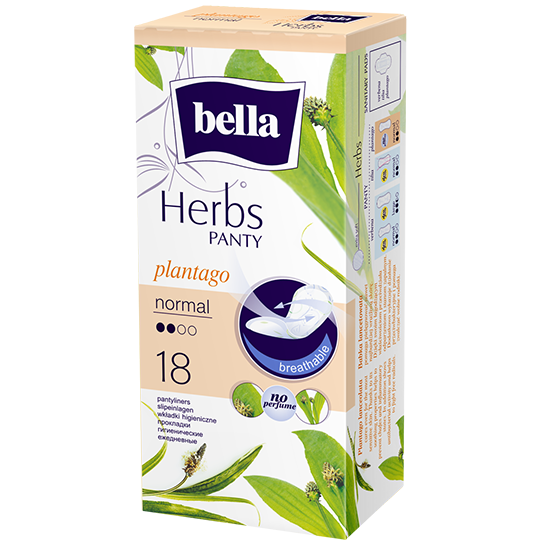 Bella Herbs slipové vložky s výťažkom zo skorocela – normal