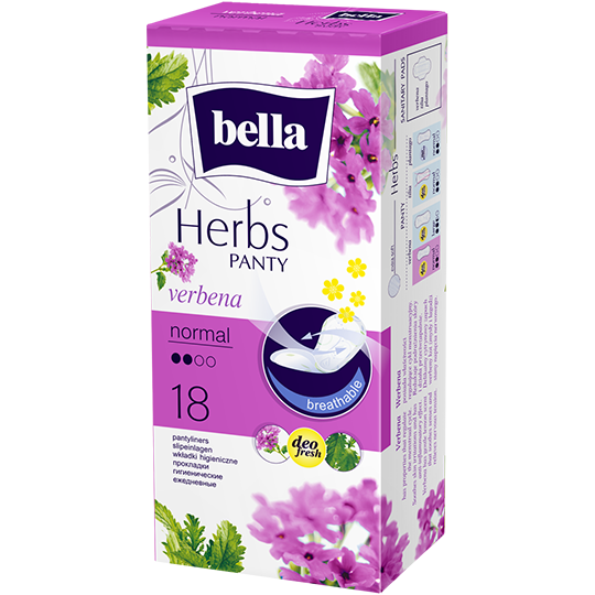 Bella Herbs Pantyliners with Verbena Extract Normal