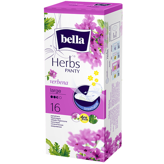 Bella Herbs absorbante zilnice cu extract de verbinǎ – large