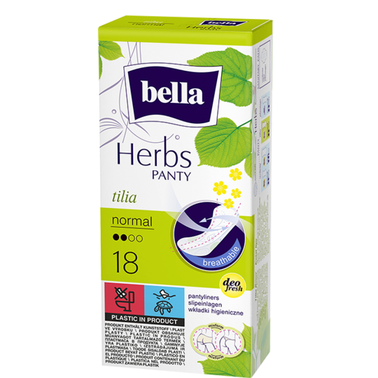 Bella Herbs slipové vložky s extraktem z lipového květu – normal