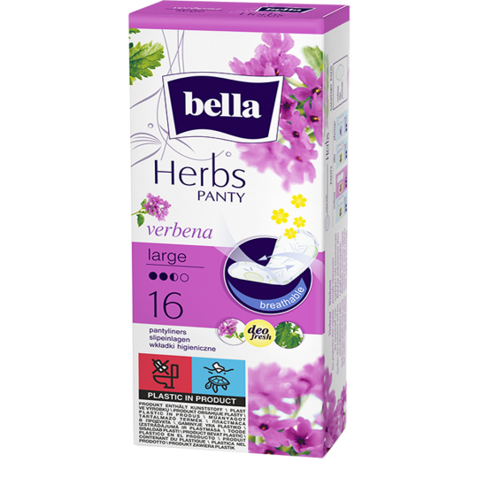 Bella Herbs slipové vložky s extraktem z verbeny – large