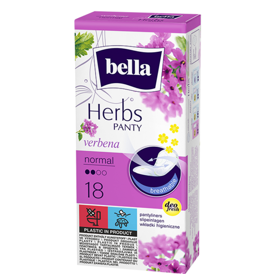 Bella Herbs slipové vložky s extraktem z verbeny – normal