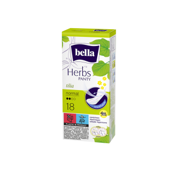 Ежедневни превръзки Bella Herbs с цвят липа - нормални