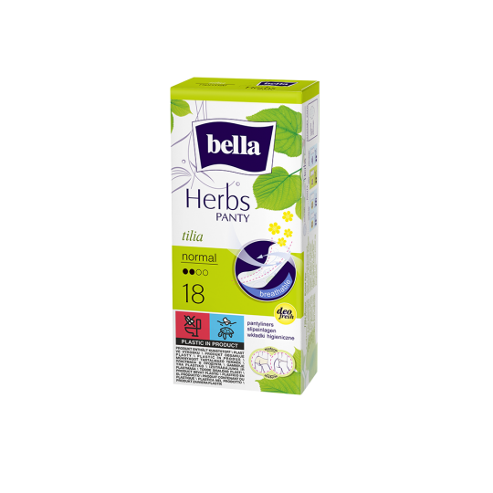Ежедневни превръзки Bella Herbs с цвят липа - нормални