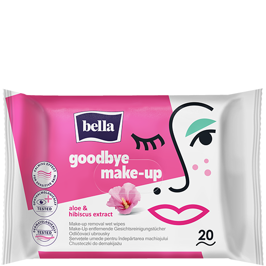 Hibiscus make-up removal wet wipes